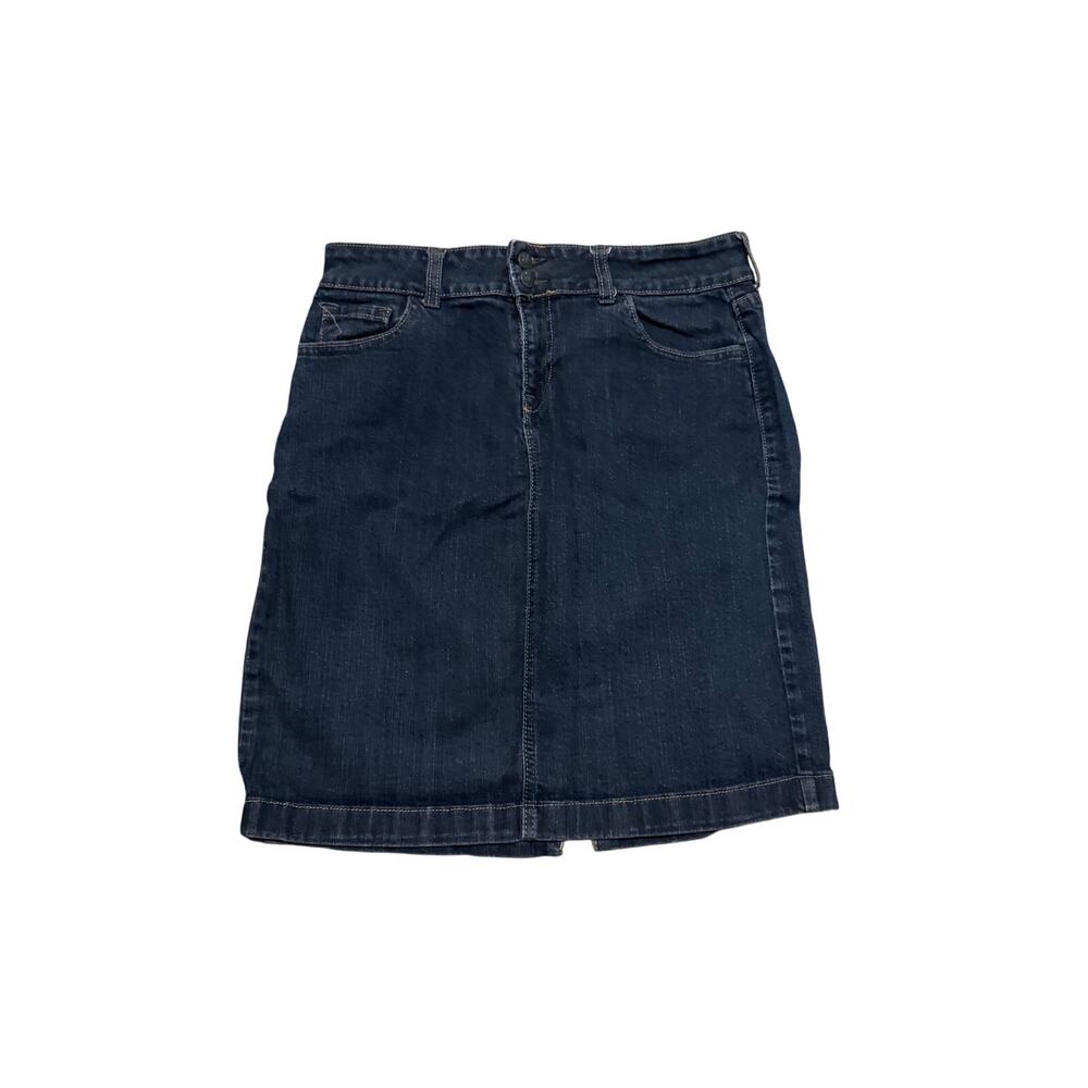 Old Navy Vintage Y2k Dark Wash Blue Denim Jean Mini Skirt Women's Size 10